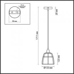 Подвесной светильник Odeon Light Lofia  - 3